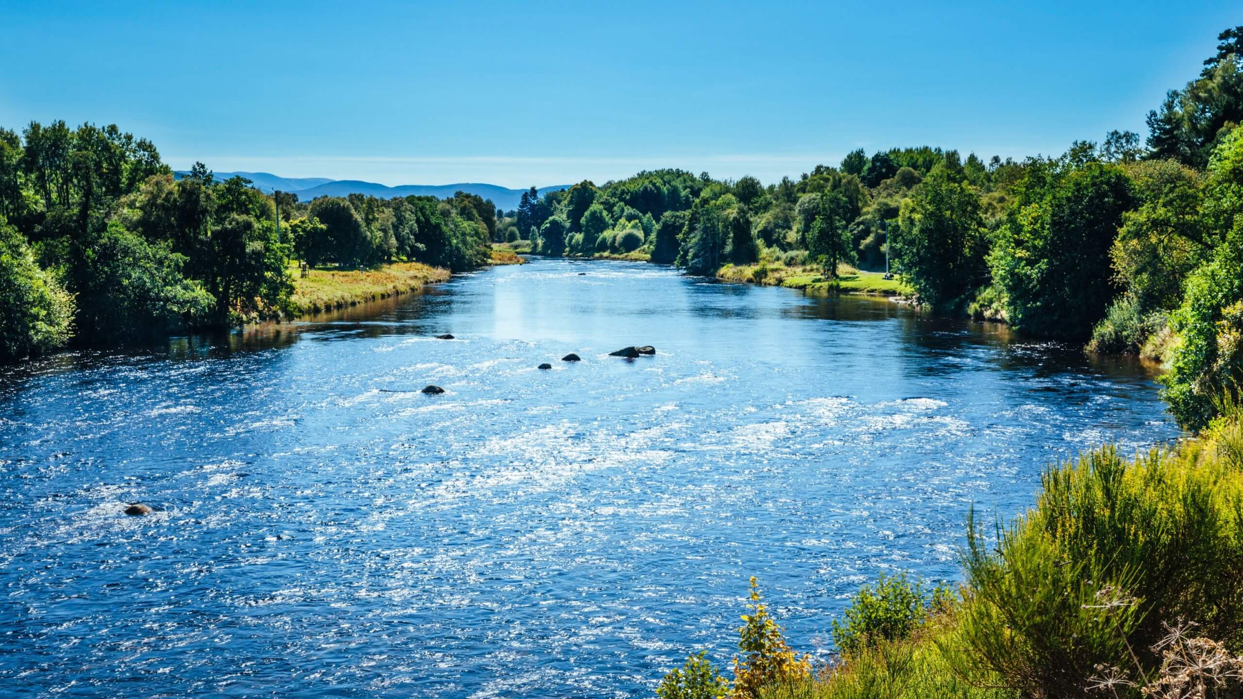 The River Spey on the Speyside Trail in Scotland