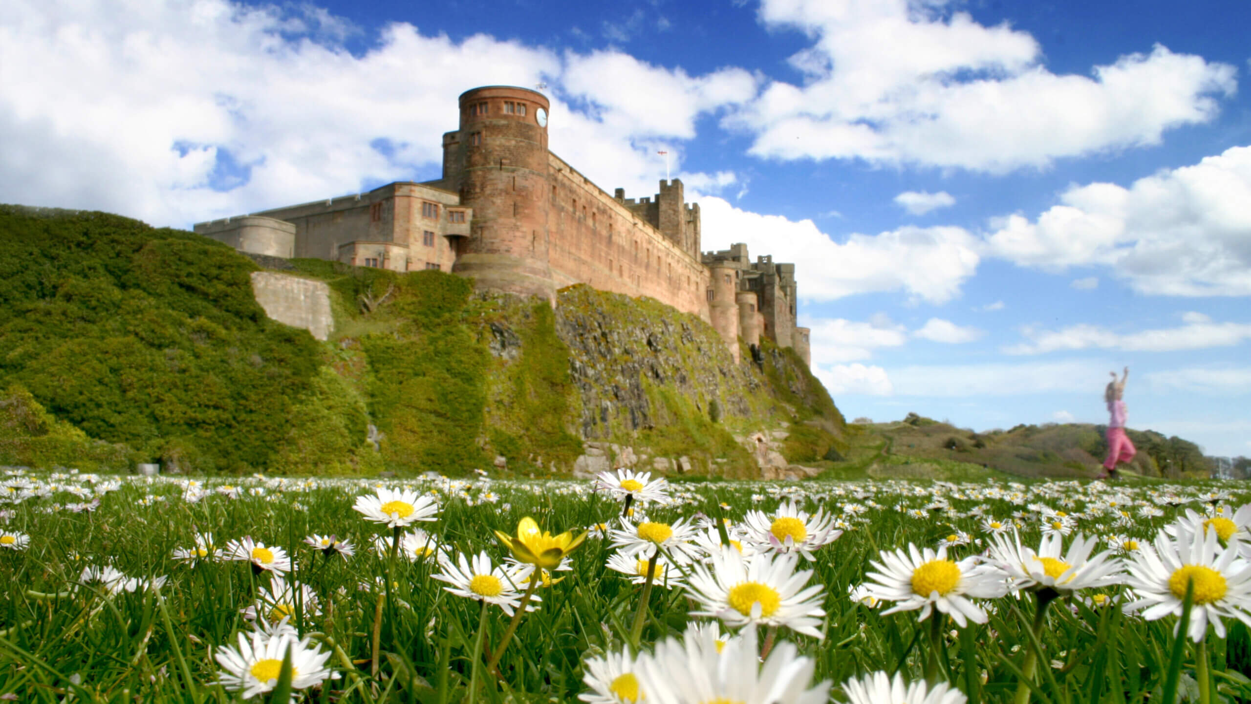 Bamburgh Castle on St Cuthbert's Way